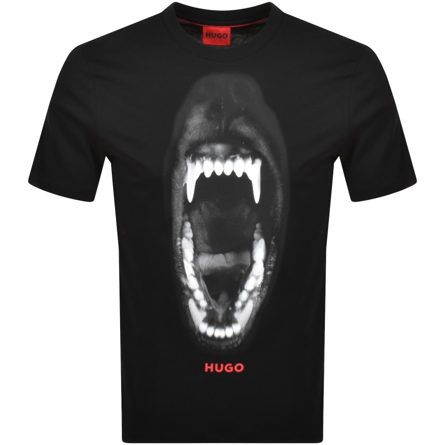 Hugo Dobermann Print Tシャツ HUGO Doberman Print T Shirt Black | Mainline Menswear United